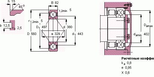 Шариковый подшипник QJ 1076 N2MA SKF
