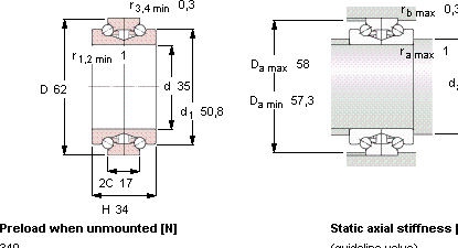 Шариковый подшипник BTW 35 CTN9/SP SKF