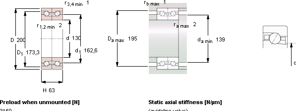 Шариковый подшипник BTM 130 BTN9/P4CDBB SKF